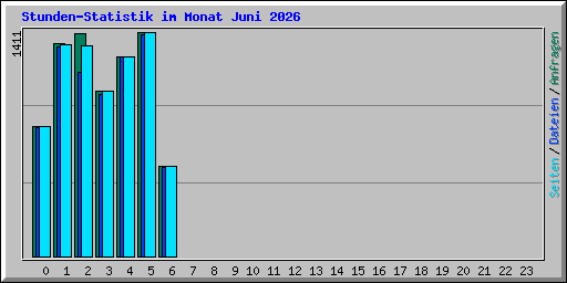 Stunden-Statistik im Monat Juni 2026
